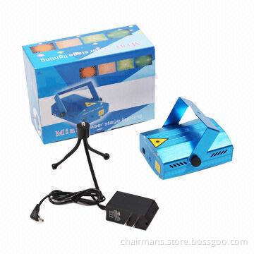 Mini Stage Laser Light, 6-in-1 with 5.0V/1.5A Output, Red + Green Beam Colors